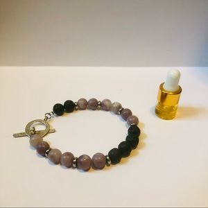 Amethyst & Lava Rock Diffuser Bracelet